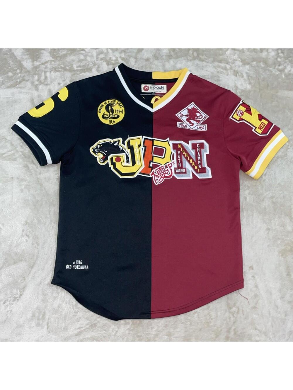 IRO OCHI #6 YOKOSUKA Embroidered Baseball Jersey Black Men’s Size Medium